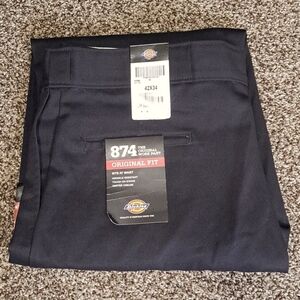 Dickies  847 Original Work Pant Men's 42x34  Black Tall NEW